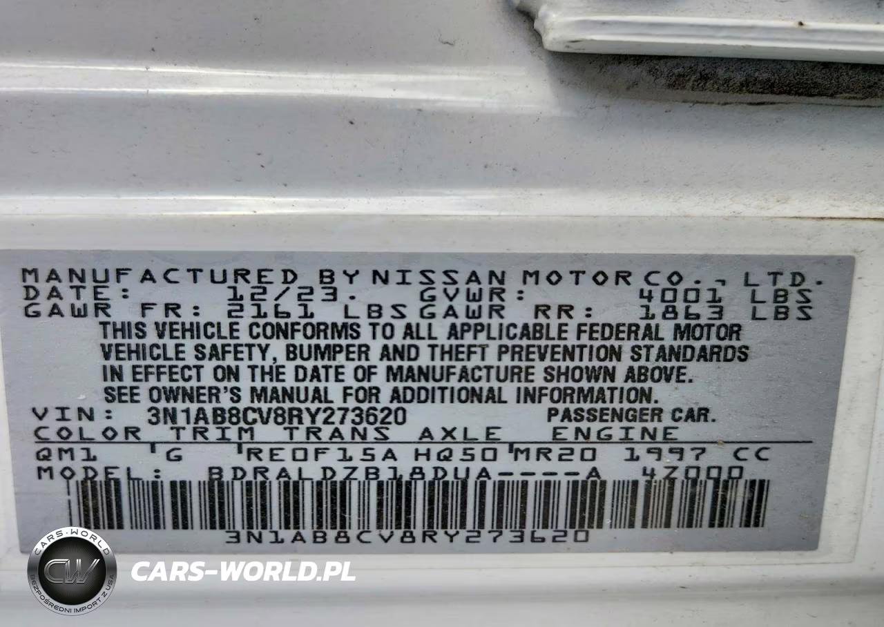 2024 Nissan Sentra Sv VIN:3N1AB8CV8RY273620 - 12