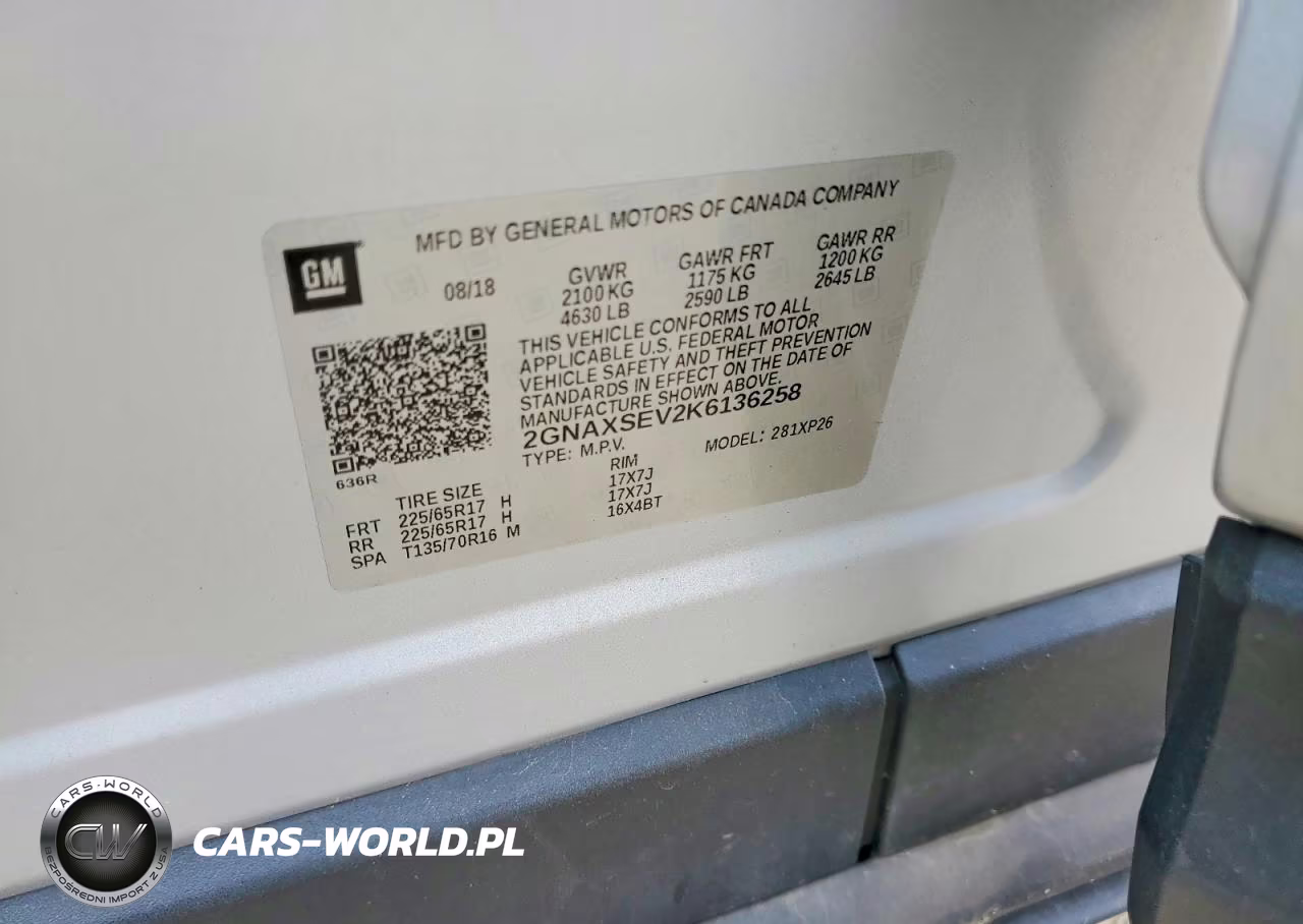 2019 Chevrolet Equinox Ls VIN:2GNAXSEV2K6136258 - 13
