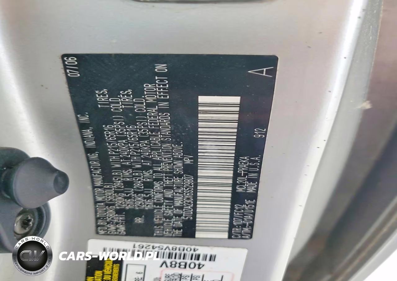 2006 Toyota Sienna Le 8 Passenger VIN:5TDZA23CX6S529807 - 12