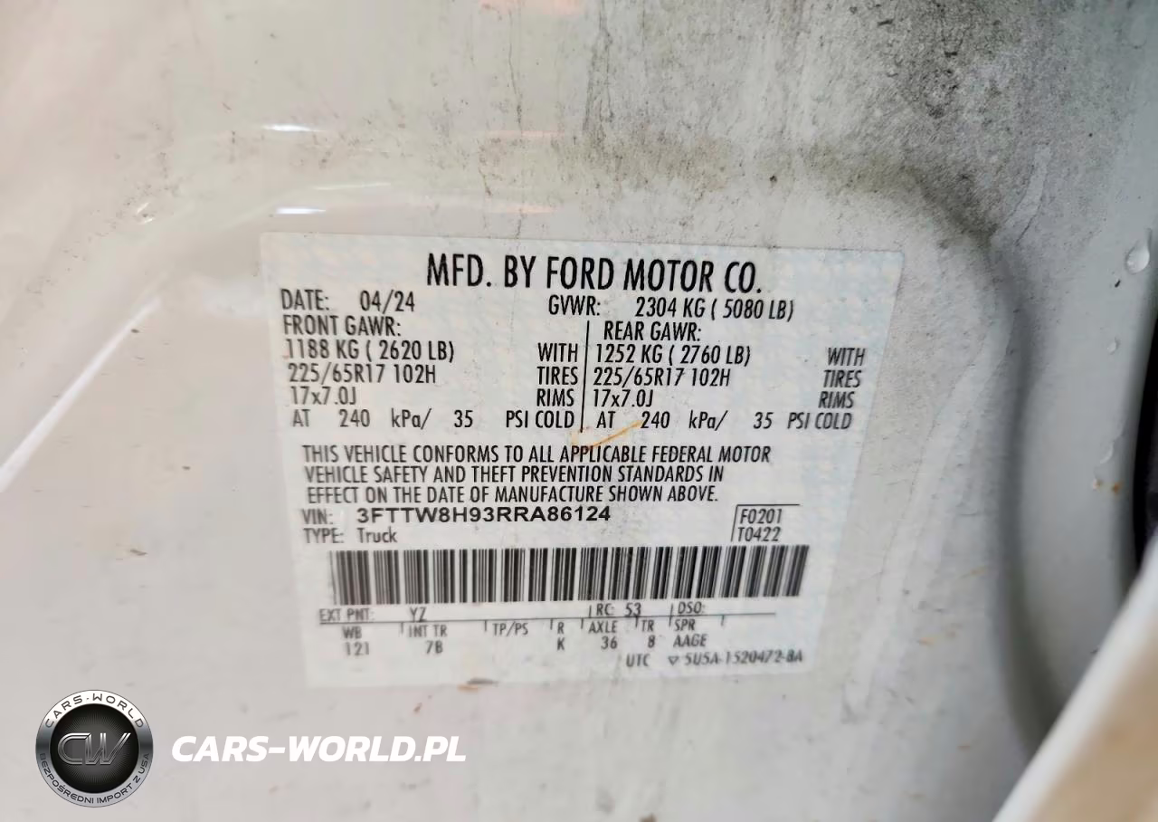 2024 Ford Maverick Xlt VIN:3FTTW8H93RRA86124 - 13