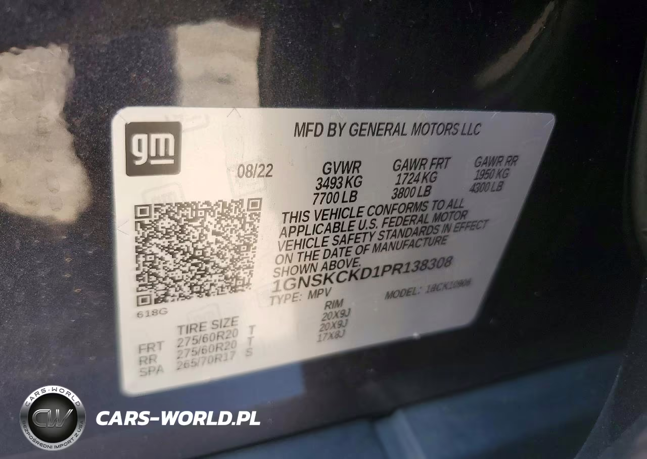 2023 Chevrolet Suburban K1500 Lt VIN:1GNSKCKD1PR138308 - 13