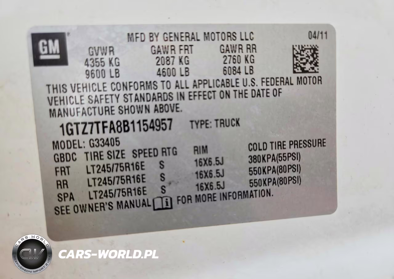 2011 GMC Savana 3500 Cargo Delivery Van VIN:1GTZ7TFA8B1154957 - 14