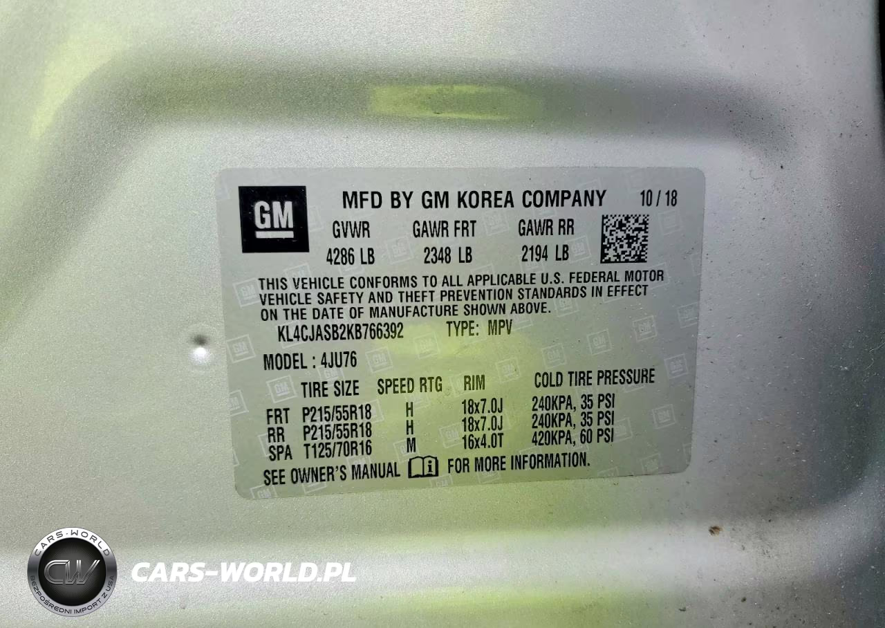 2019 Buick Encore Preferred VIN:KL4CJASB2KB766392 - 13