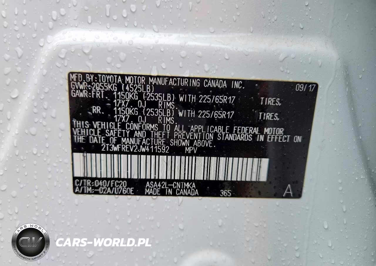 2018 Toyota Rav4 Xle VIN:2T3WFREV2JW411592 - 13