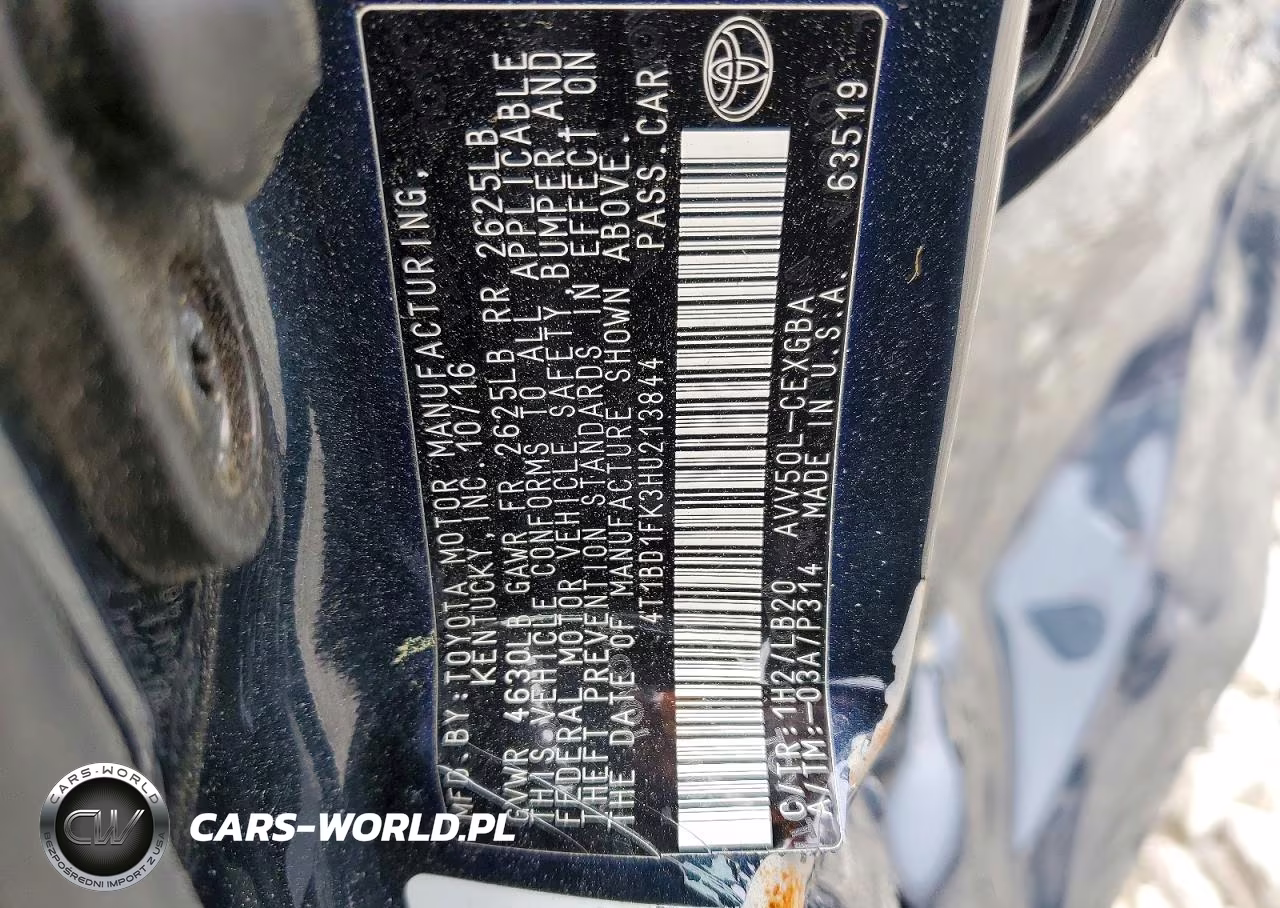 2017 Toyota Camry Hybrid Xle VIN:4T1BD1FK3HU213844 - 13