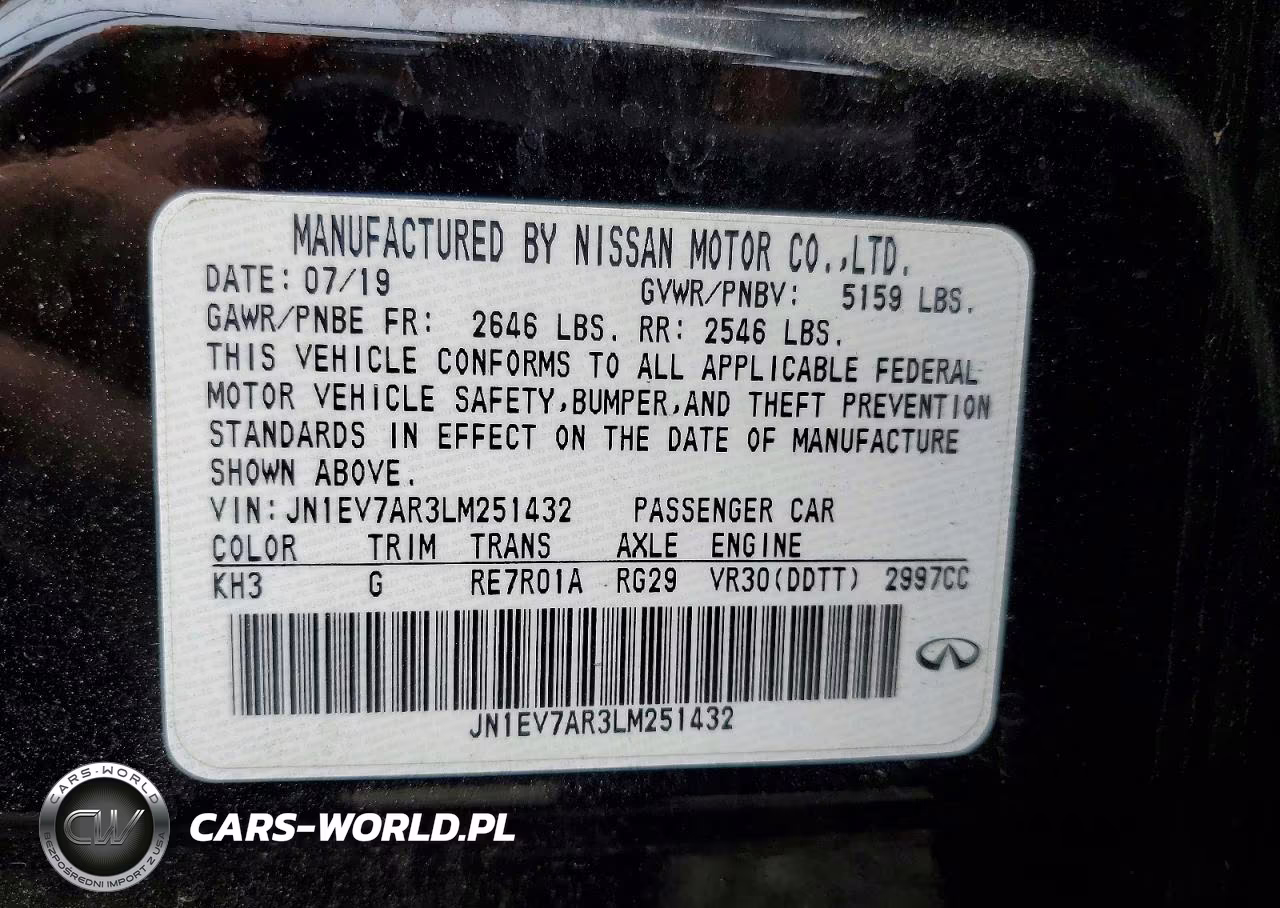 2020 Infiniti Q50 3.0T Luxe VIN:JN1EV7AR3LM251432 - 13