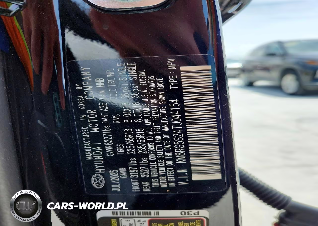 2026 Hyundai Palisade Sel Convenience VIN:KM8RG5S24TU044154 - 12