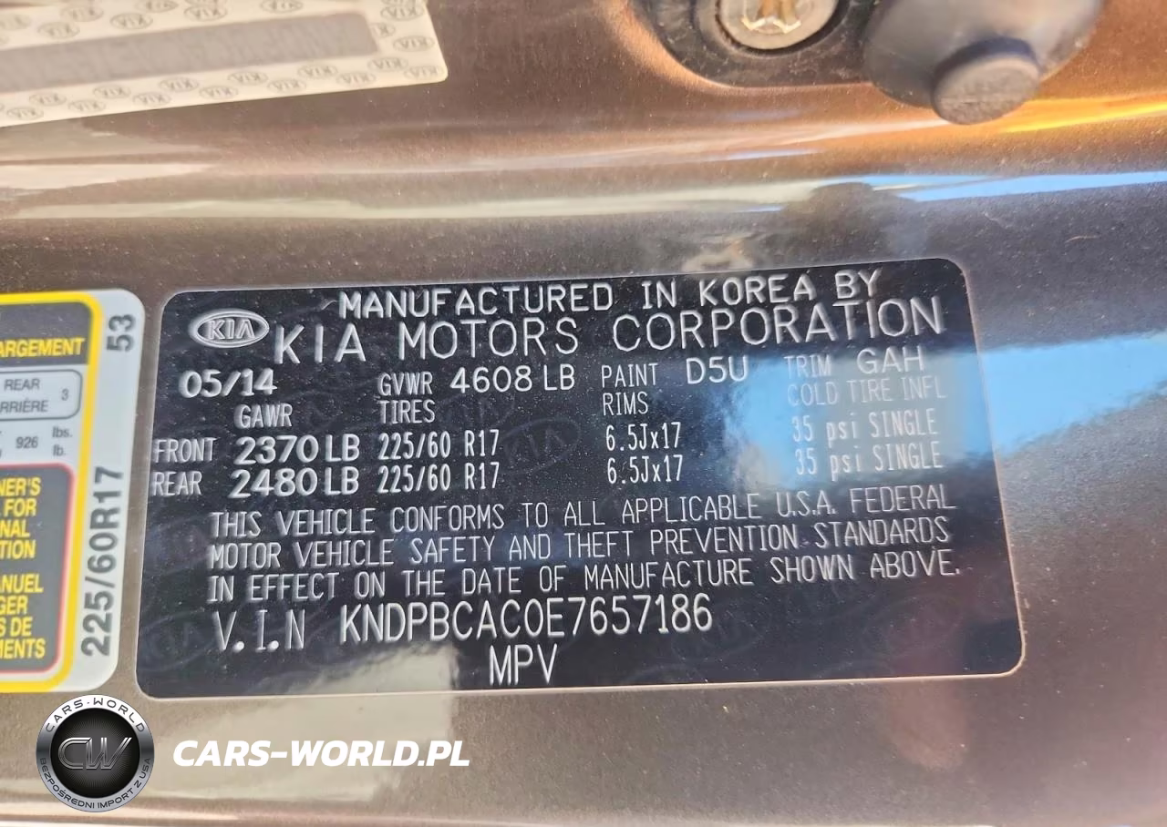 2014 Kia Sportage Lx VIN:KNDPBCAC0E7657186 - 12