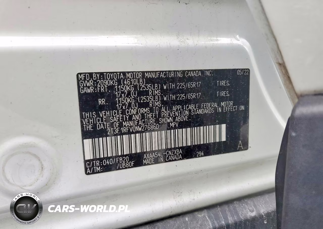 2022 Toyota Rav4 Le VIN:2T3F1RFV0NW276860 - 13