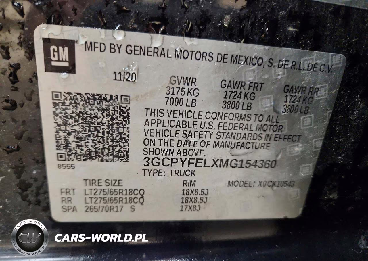 2021 Chevrolet Silverado K1500 Lt Trail Boss VIN:3GCPYFELXMG154360 - 12