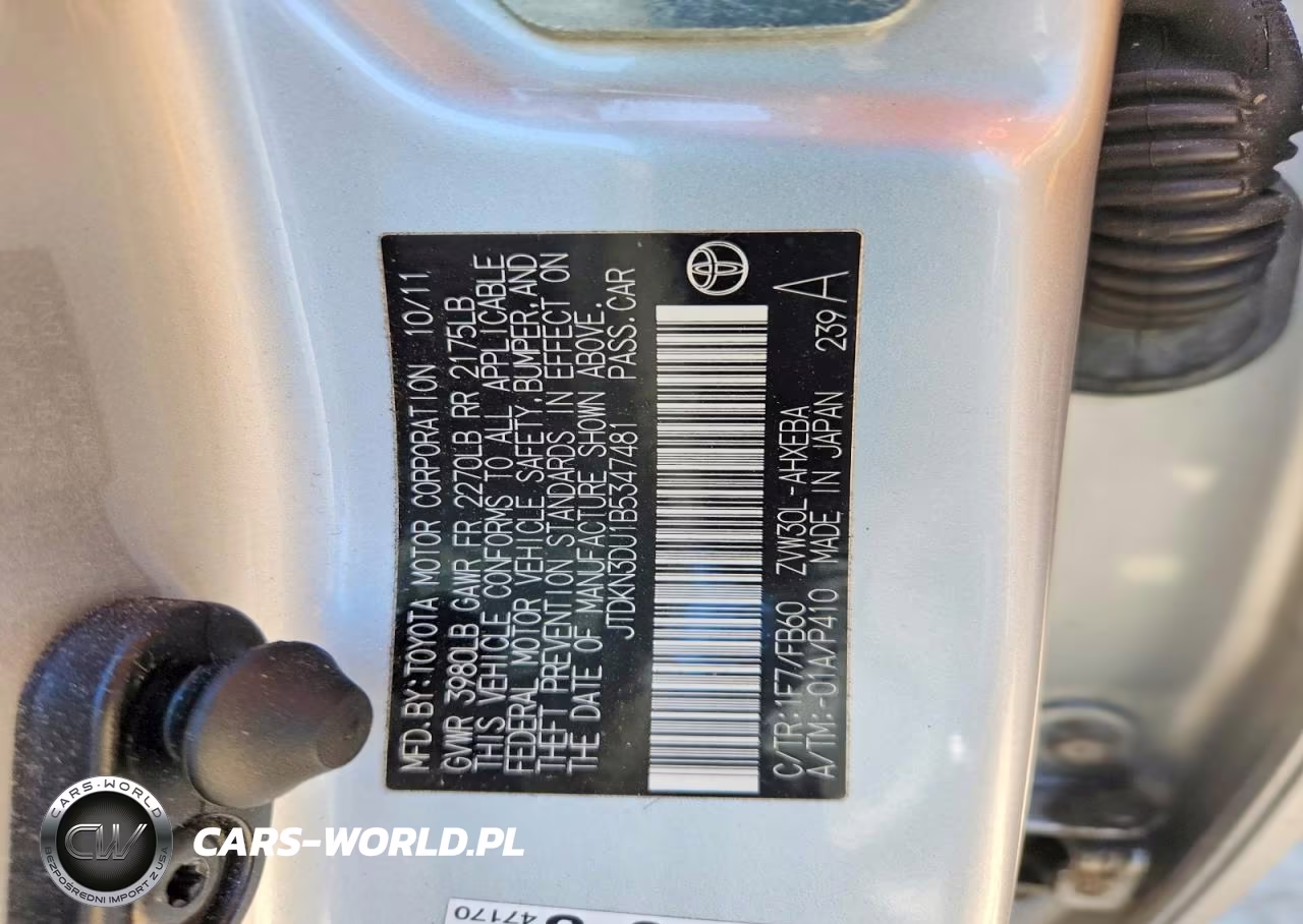 2011 Toyota Prius Three VIN:JTDKN3DU1B5347481 - 13