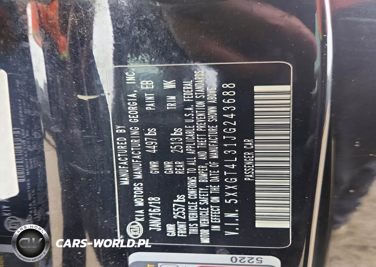 2018 Kia Optima S VIN:5XXGT4L31JG243688 - 12