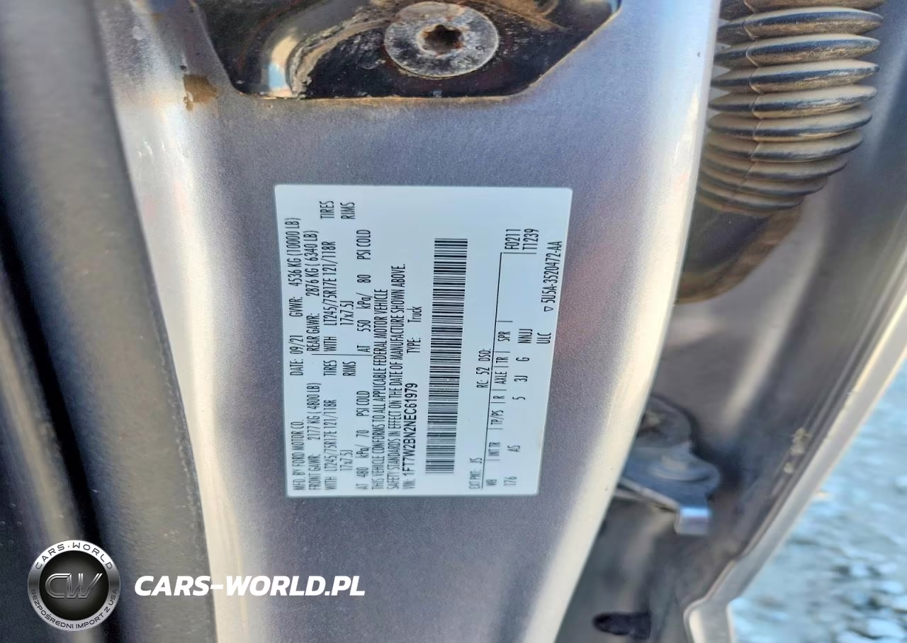 2022 Ford F250 Super Duty VIN:1FT7W2BN2NEC61979 - 12