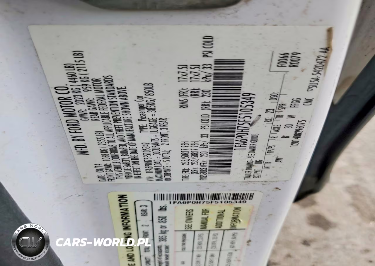 2015 Ford Fusion Se VIN:1FA6P0H75F5105349 - 12
