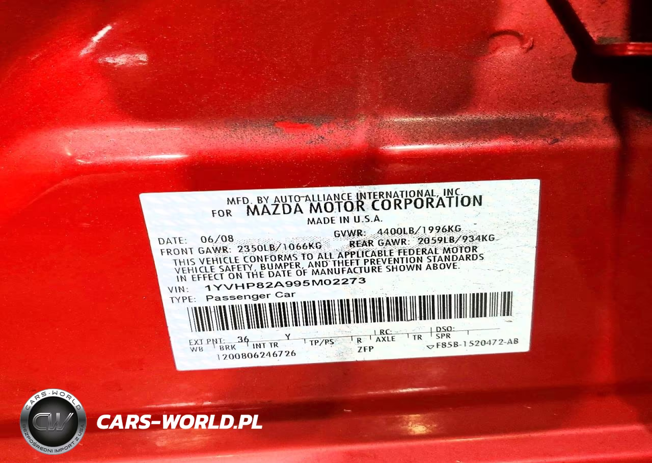 2009 Mazda 6 I VIN:1YVHP82A995M02273 - 13