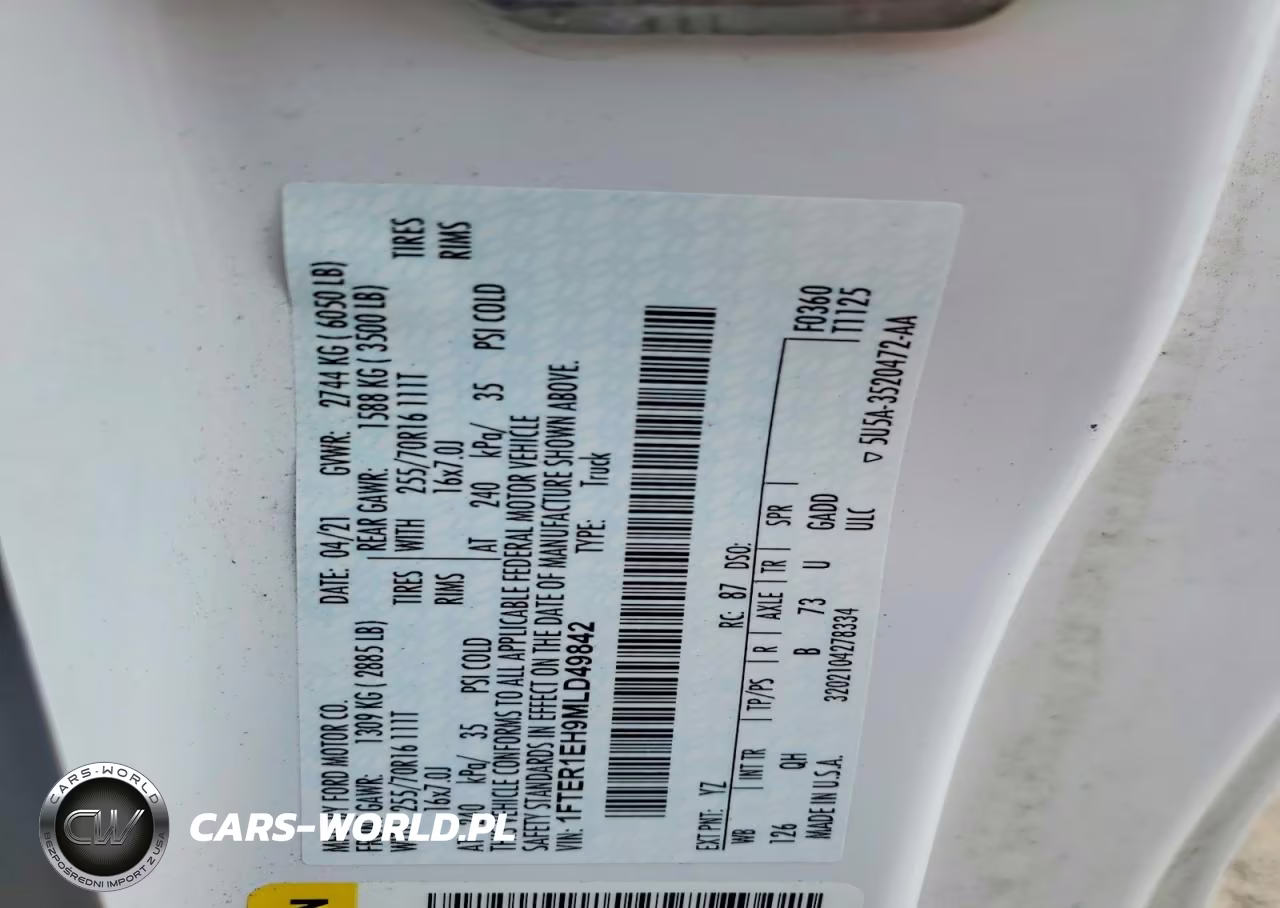 2021 Ford Ranger Xl VIN:1FTER1EH9MLD49842 - 12