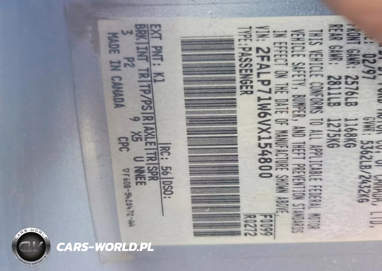 1997 Ford Crown Victoria Police Interceptor VIN:2FALP71W6VX154800 - 14