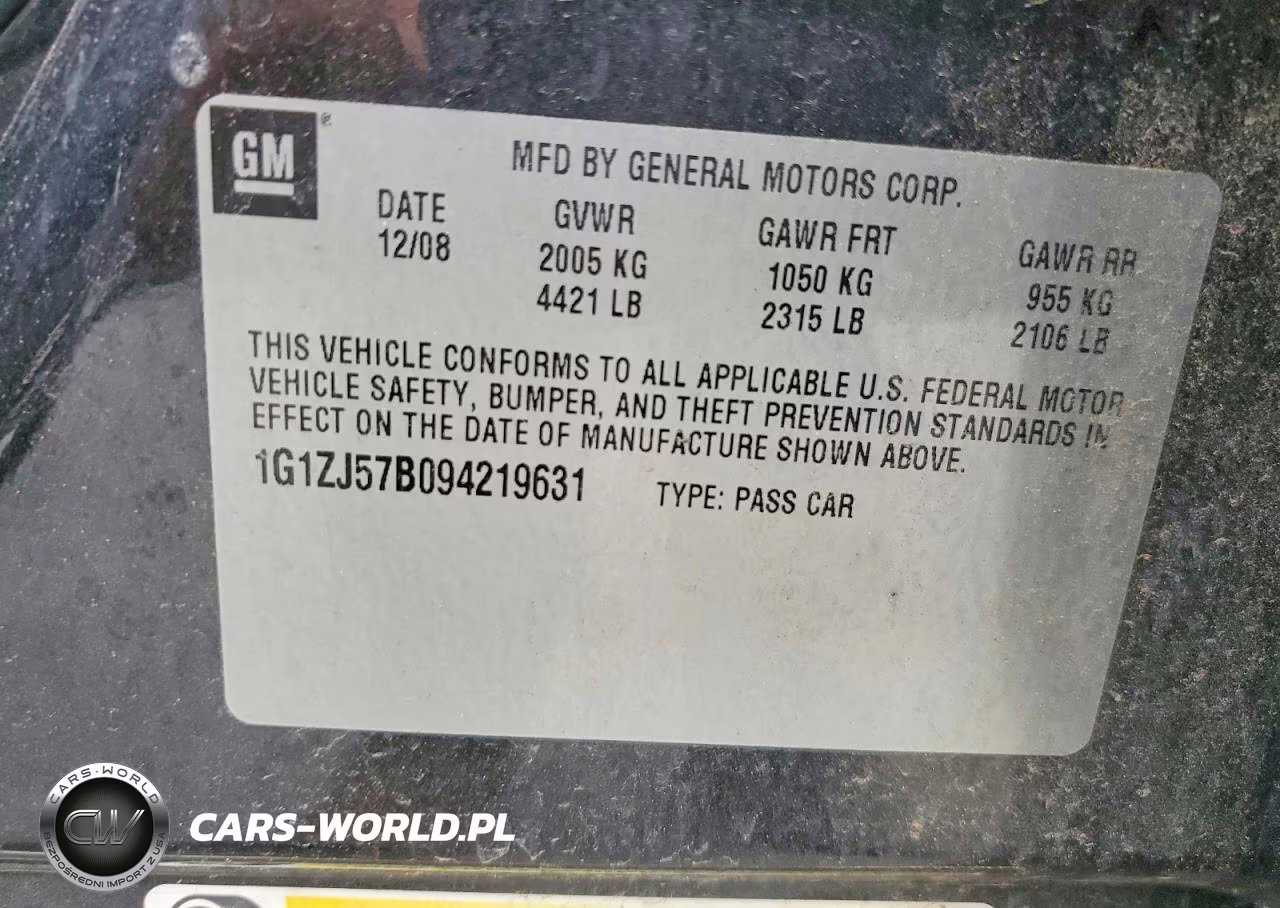 2009 Chevrolet Malibu 2Lt VIN:1G1ZJ57B094219631 - 12