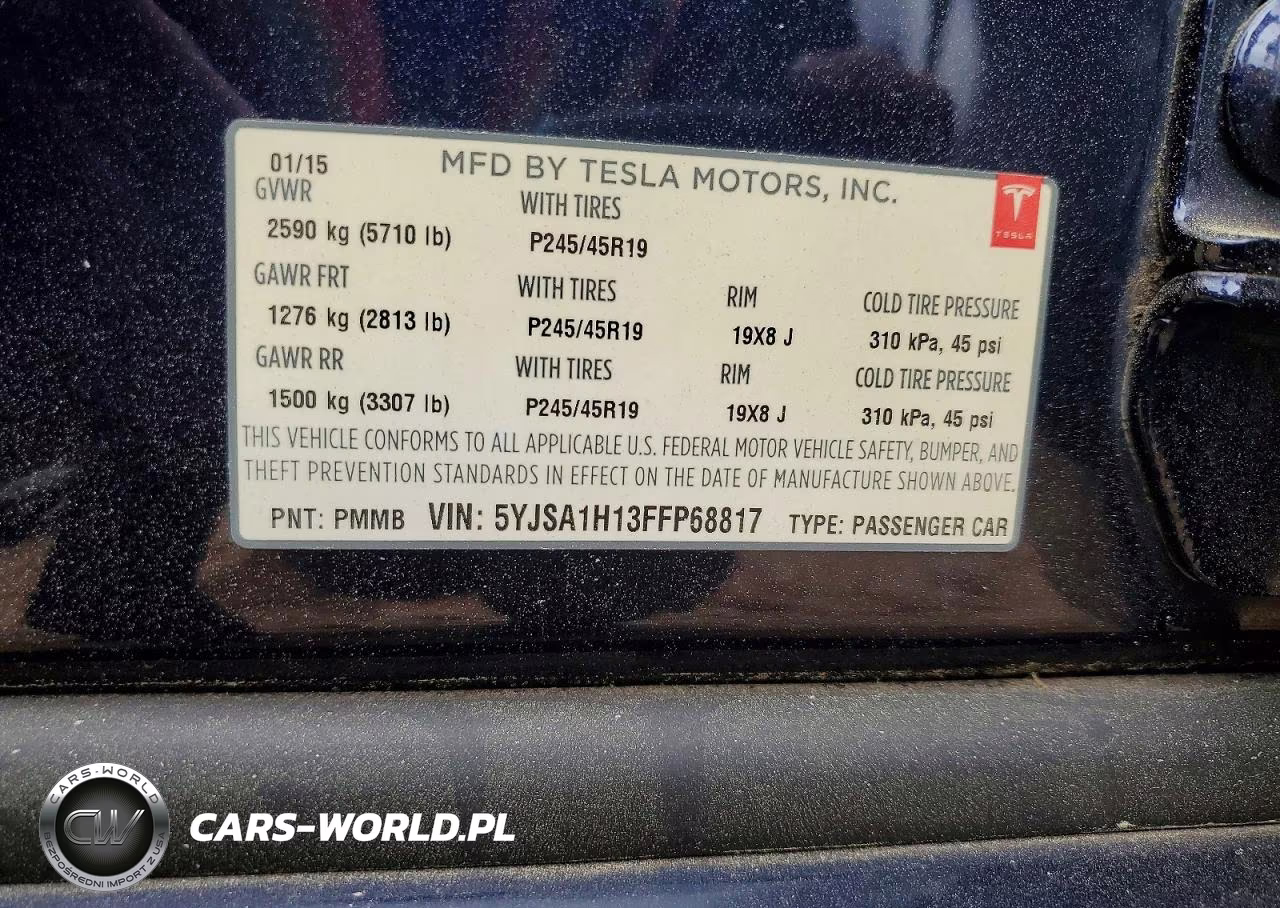 2015 Tesla Model S 85 VIN:5YJSA1H13FFP68817 - 12