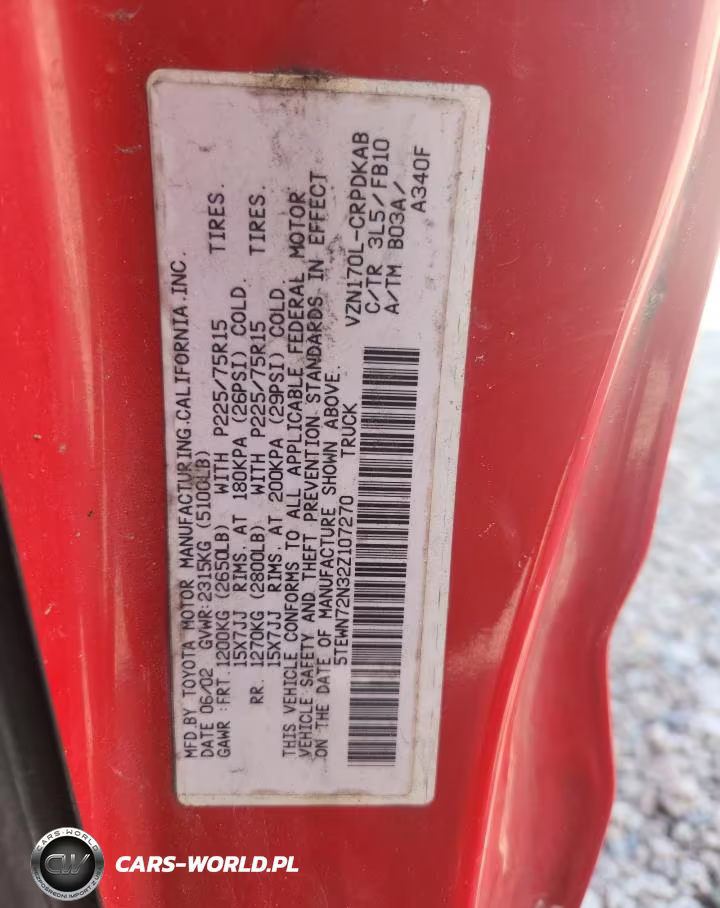 2002 Toyota Tacoma Xtracab VIN:5TEWN72N32Z107270 - 13