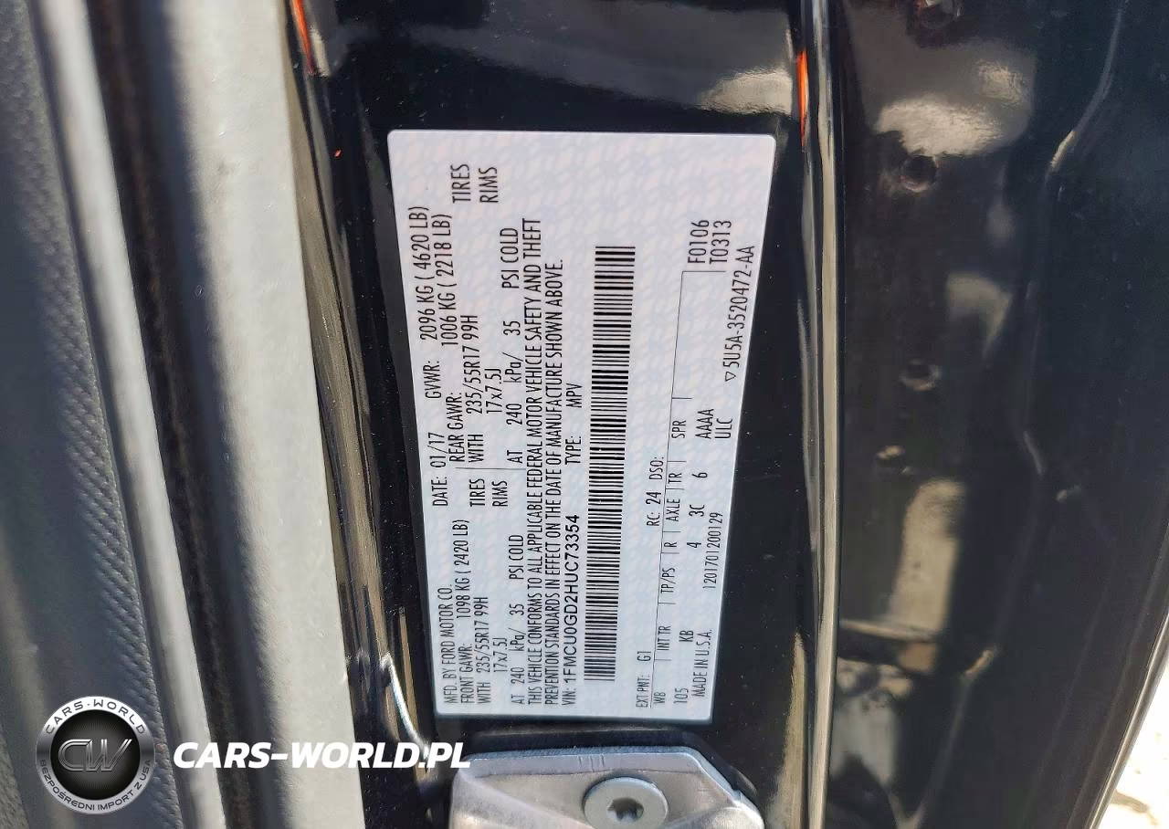 2017 Ford Escape Se VIN:1FMCU0GD2HUC73354 - 13