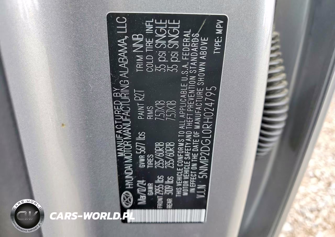 2024 Hyundai Santa Fe Sel VIN:5NMP2DGL0RH024795 - 13