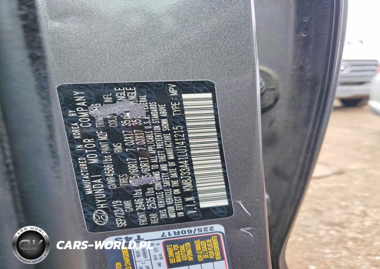 2020 Hyundai Tucson Value VIN:KM8J33A41LU141215 - 12