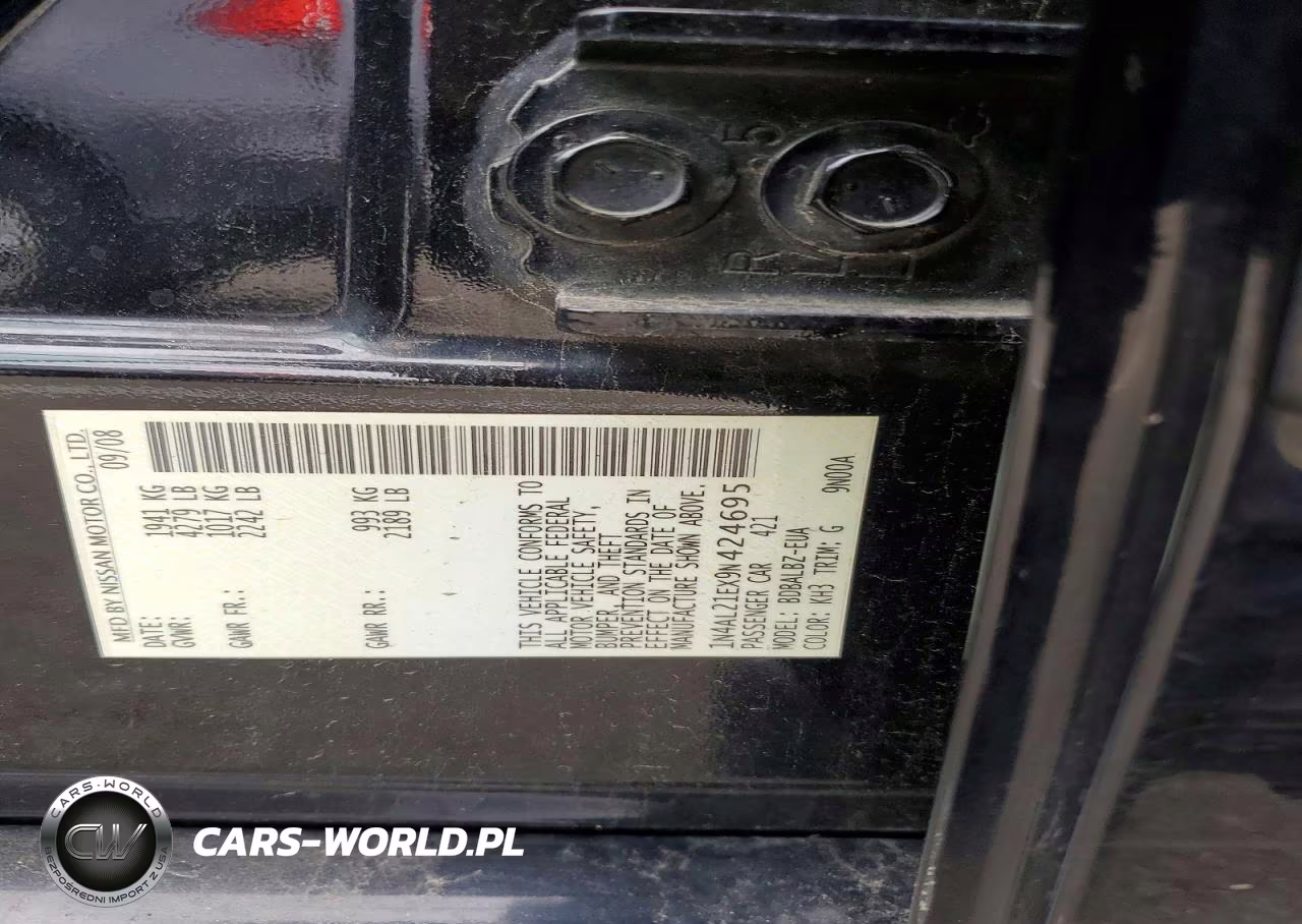 2009 Nissan Altima 2.5 VIN:1N4AL21EX9N424695 - 12