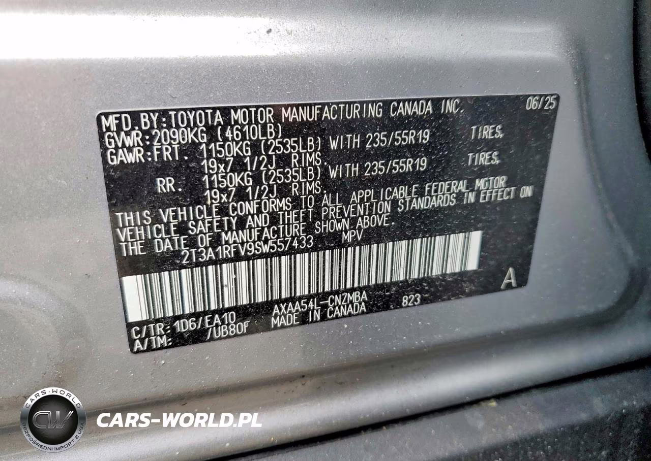 2025 Toyota Rav4 Xle Premium VIN:2T3A1RFV9SW557433 - 13