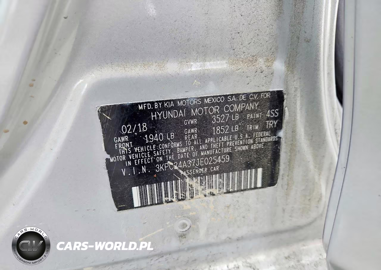 2018 Hyundai Accent Se VIN:3KPC24A37JE025459 - 12