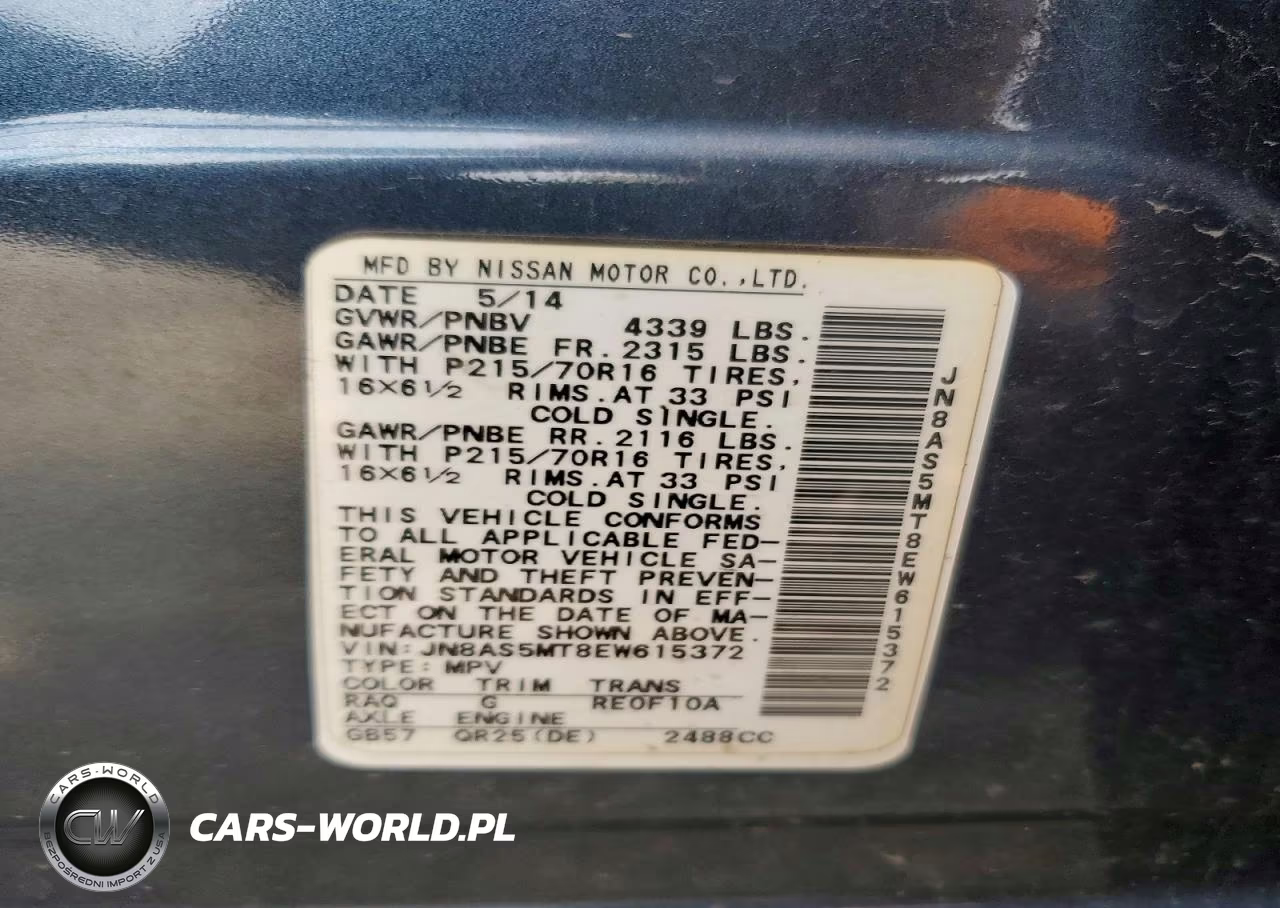 2014 Nissan Rogue Select S VIN:JN8AS5MT8EW615372 - 13