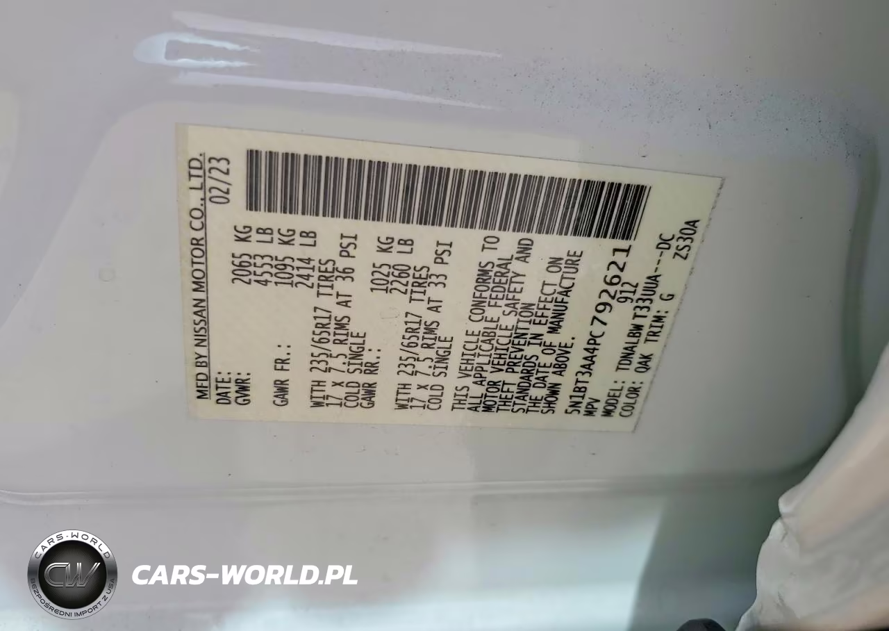 2023 Nissan Rogue S VIN:5N1BT3AA4PC792621 - 13