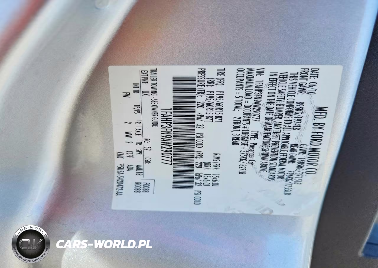 2010 Ford Focus Se VIN:1FAHP3FN9AW290777 - 12