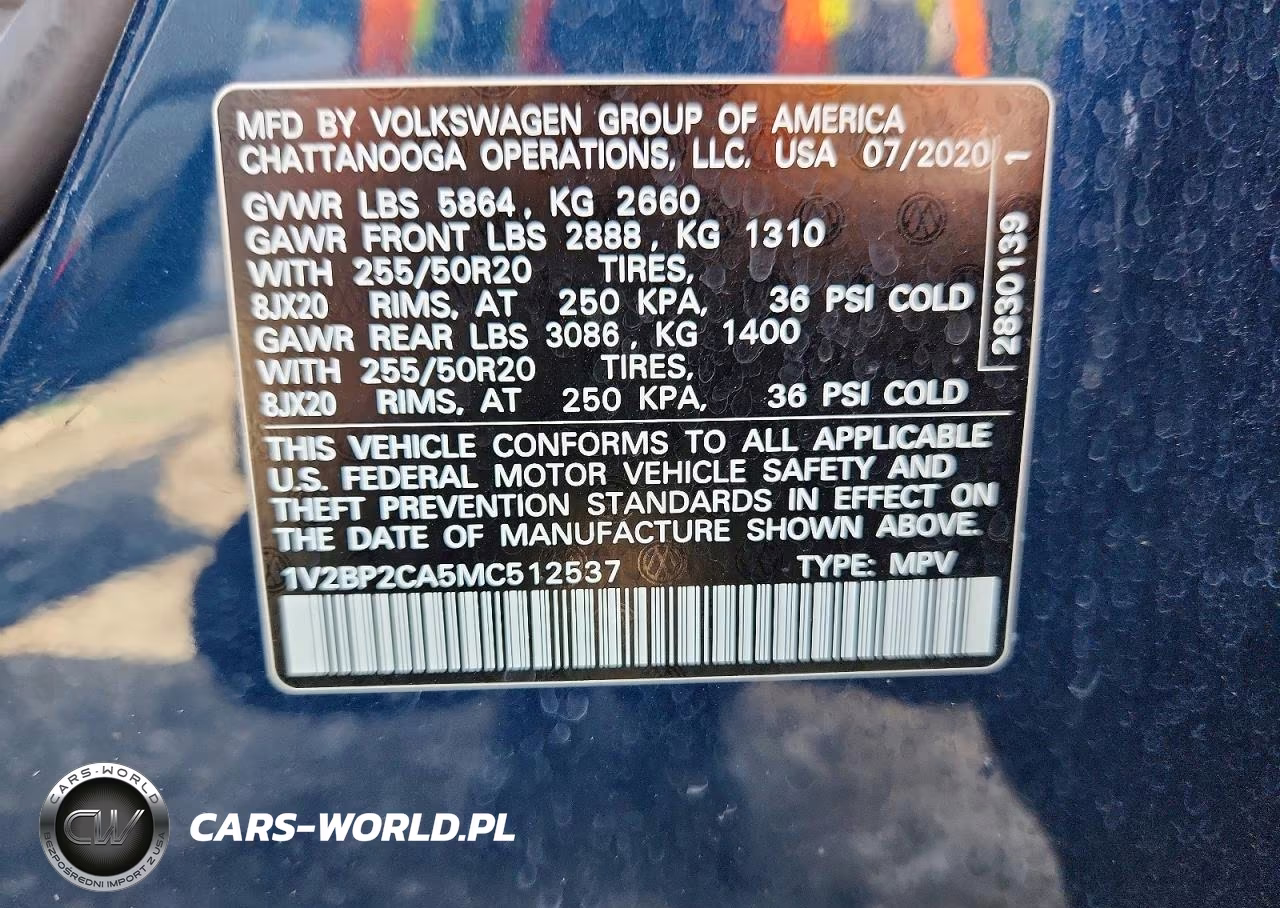 2021 Volkswagen Atlas Sel VIN:1V2BP2CA5MC512537 - 13