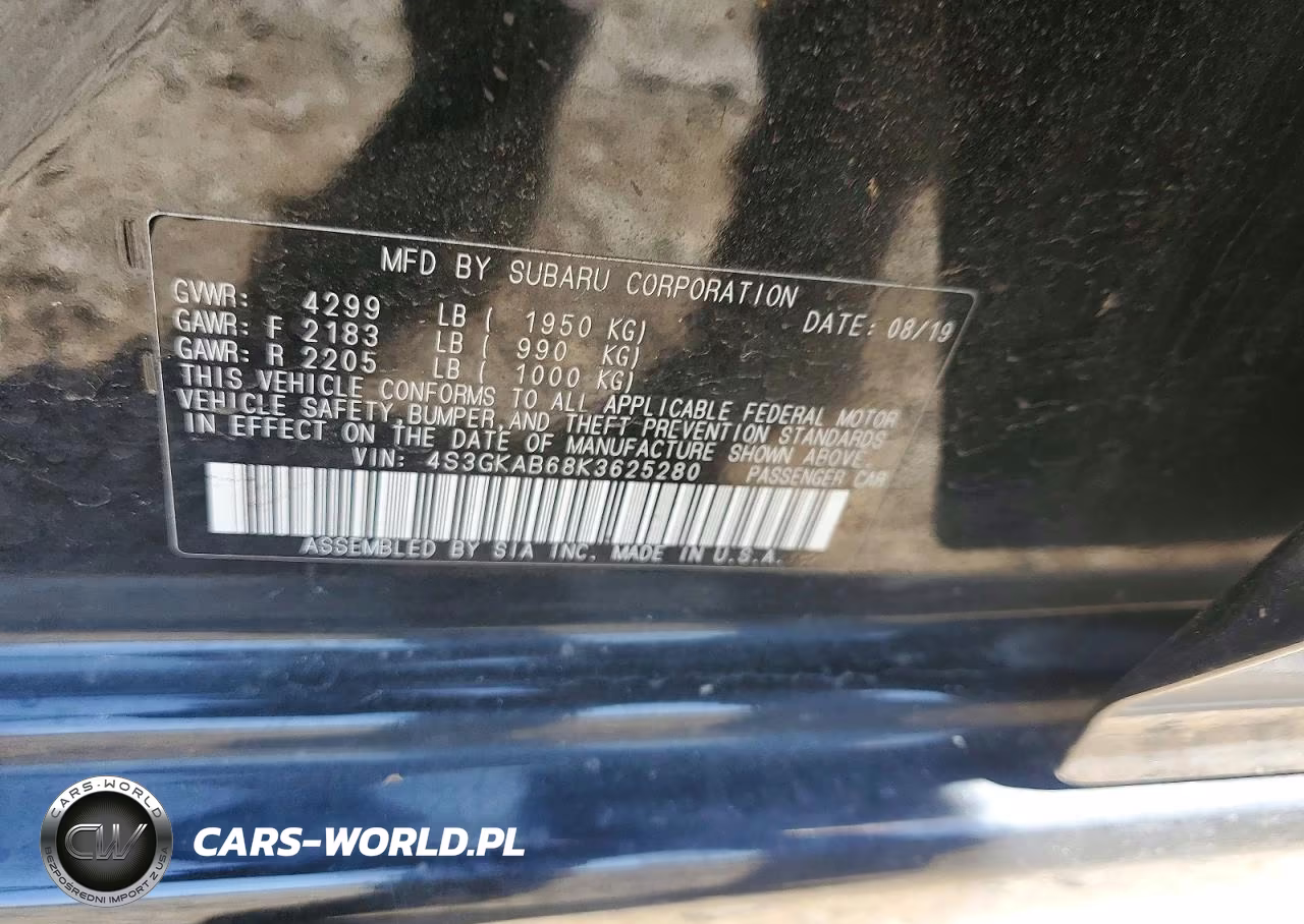 2019 Subaru Impreza VIN:4S3GKAB68K3625280 - 12