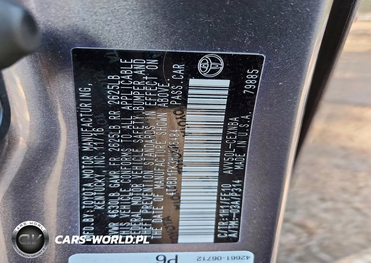 2017 Toyota Camry Hybrid Le VIN:4T1BD1FK3HU216484 - 13