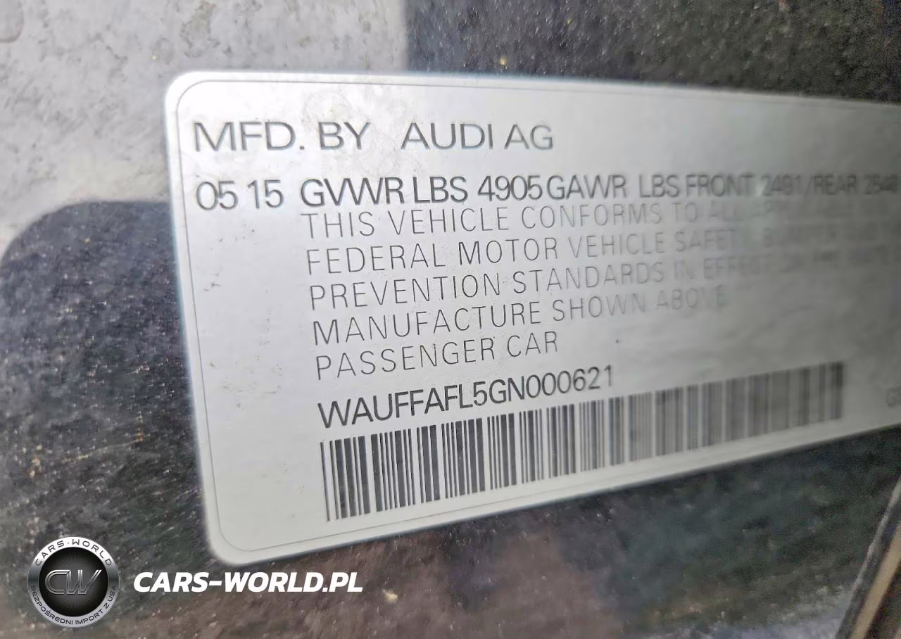 2016 Audi A4 Premium Plus S-Line VIN:WAUFFAFL5GN000621 - 12