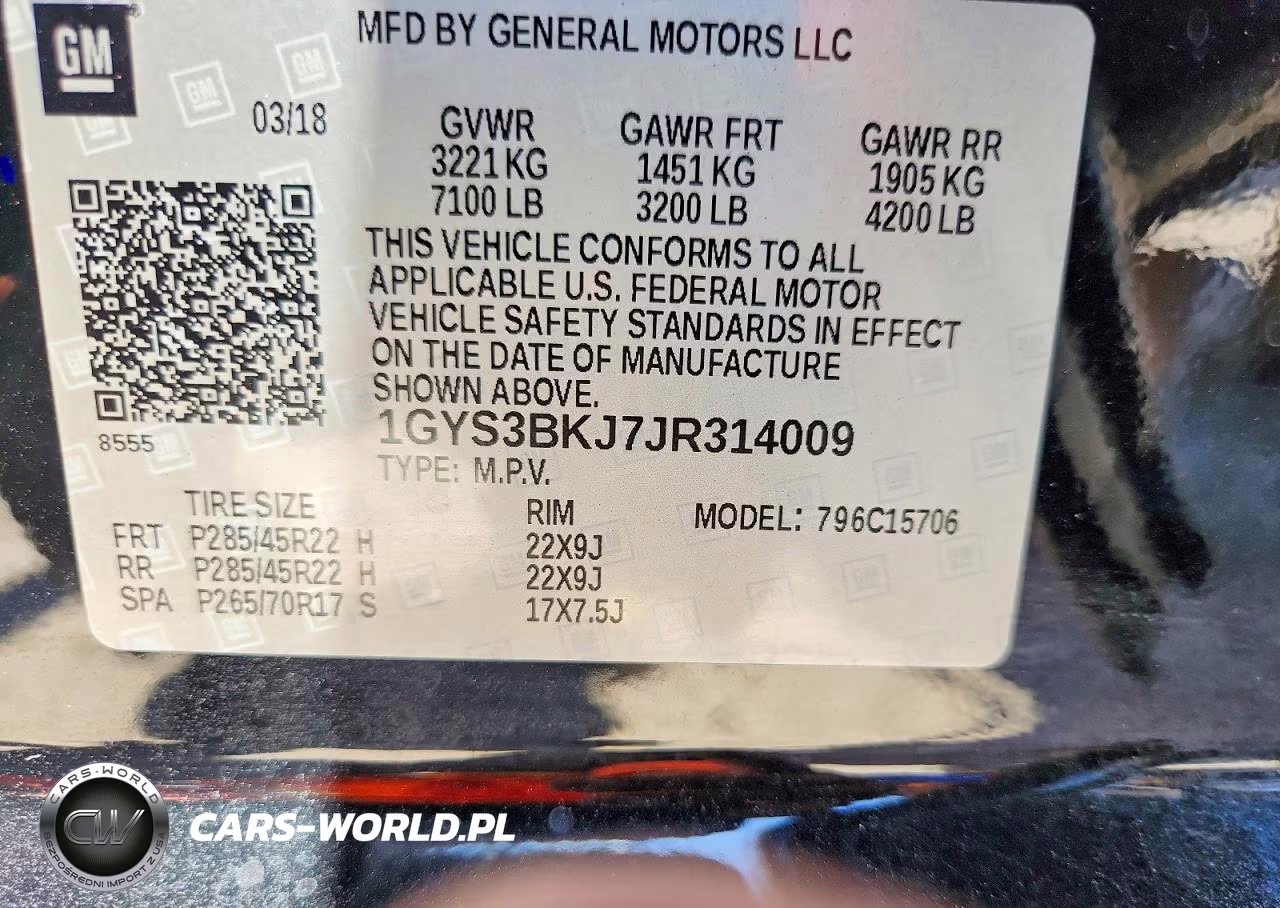 2018 Cadillac Escalade Luxury VIN:1GYS3BKJ7JR314009 - 12
