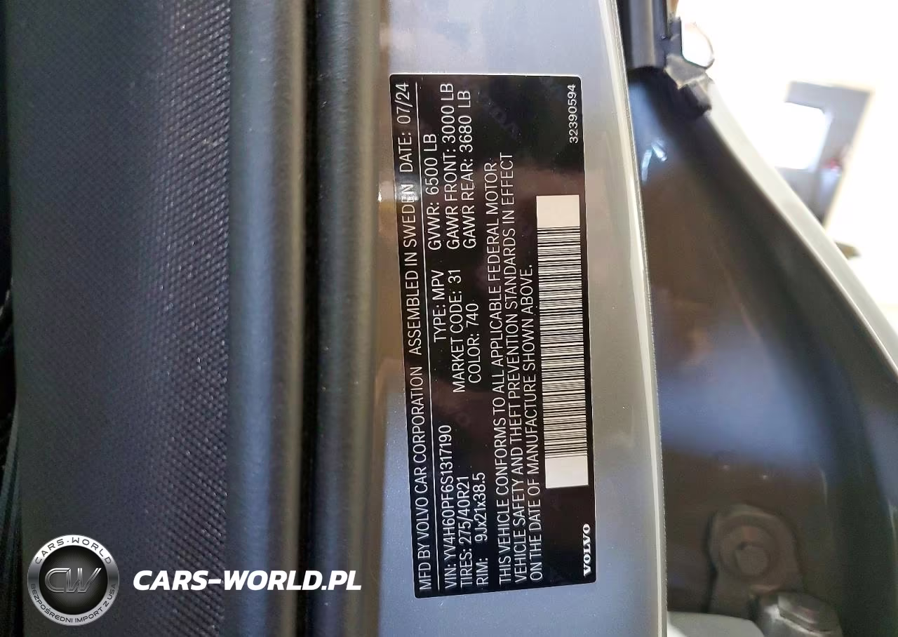 2025 Volvo Xc90 Ultra VIN:YV4H60PF6S1317190 - 13