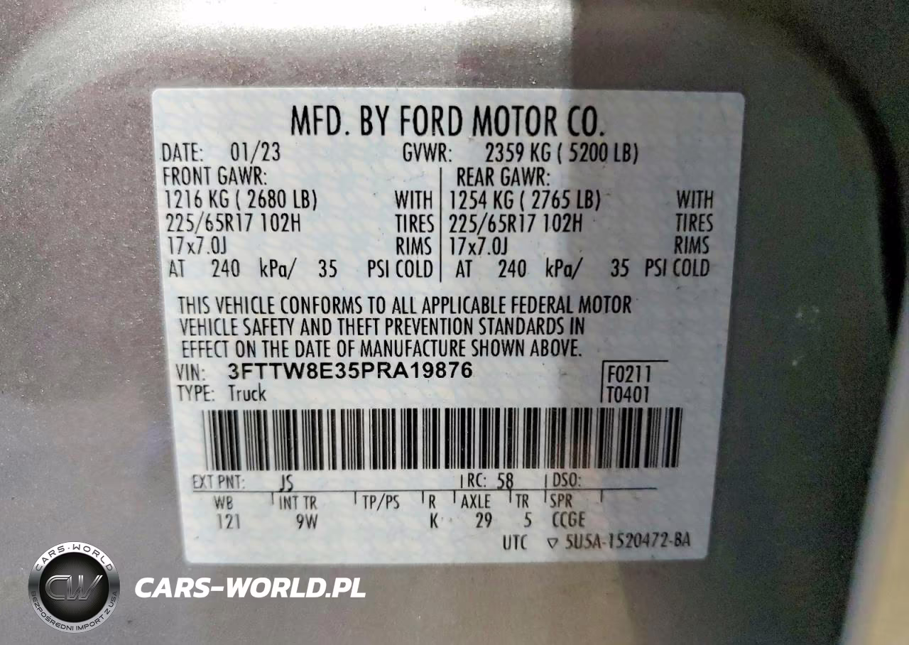 2023 Ford Maverick Xl VIN:3FTTW8E35PRA19876 - 13