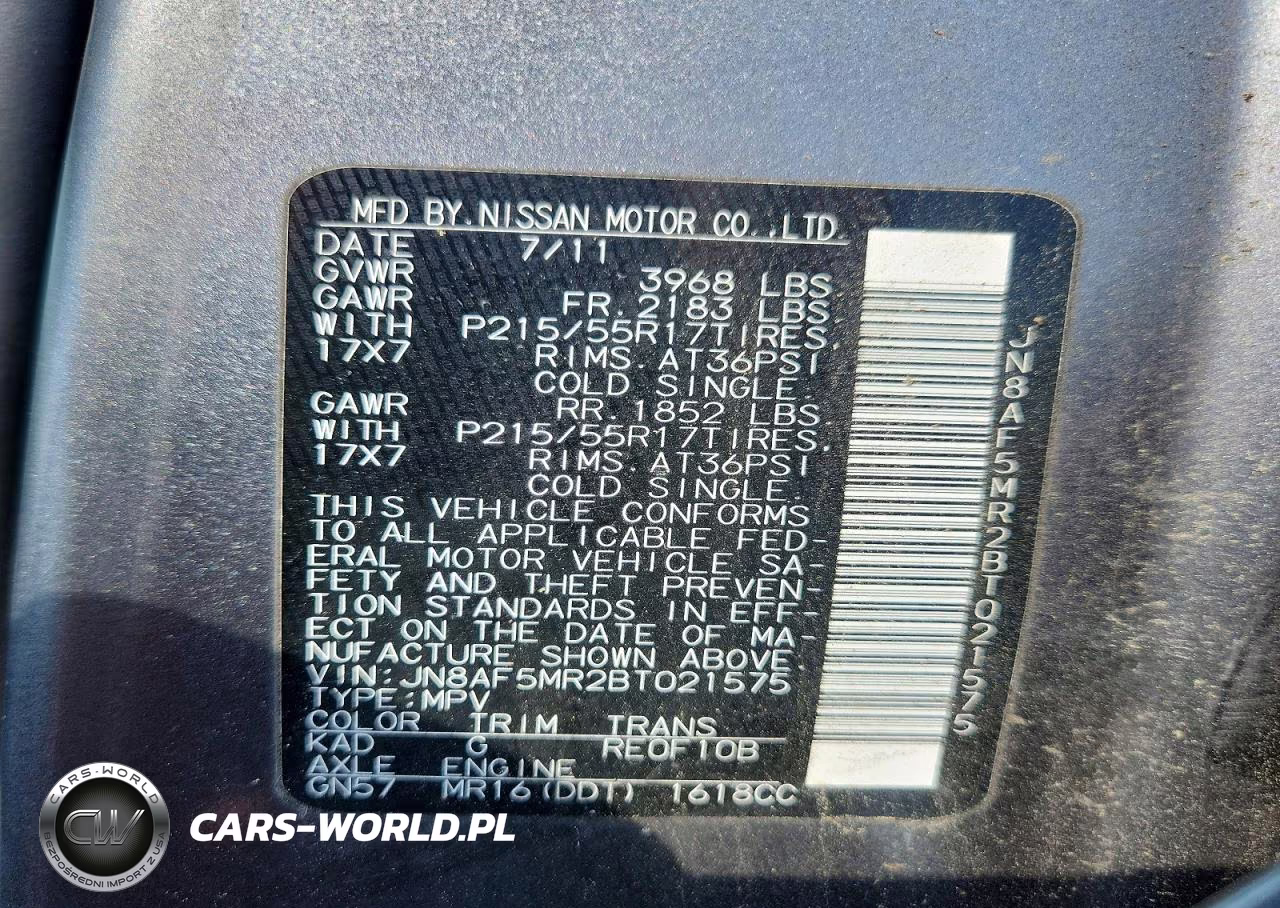 2011 Nissan Juke S VIN:JN8AF5MR2BT021575 - 13