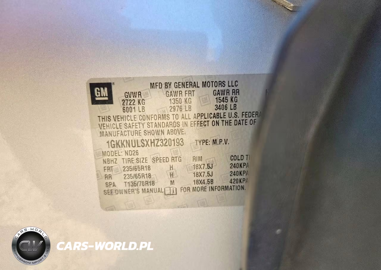 2017 GMC Acadia Slt-1 VIN:1GKKNULSXHZ320193 - 13