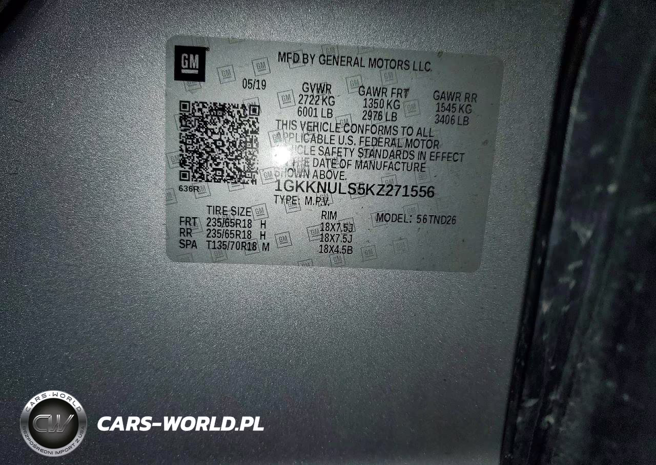 2019 GMC Acadia Slt-1 VIN:1GKKNULS5KZ271556 - 13