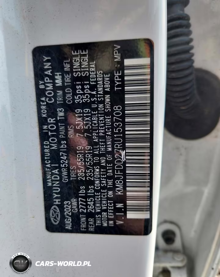 2024 Hyundai Tucson Limited VIN:KM8JFDD27RU153708 - 13