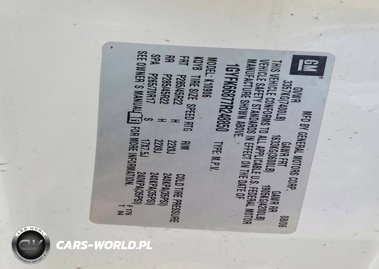 2007 Cadillac Escalade V VIN:1GYFK66877R248850 - 13