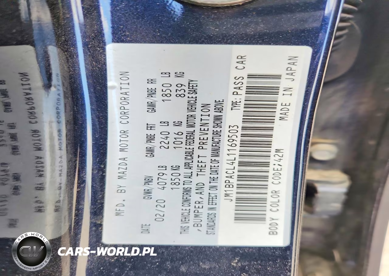 2020 Mazda 3 Select VIN:JM1BPACL4L1169503 - 12