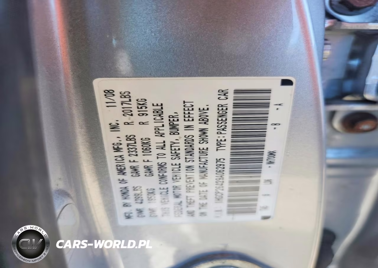 2009 Honda Accord Lxp VIN:1HGCP26429A062975 - 12