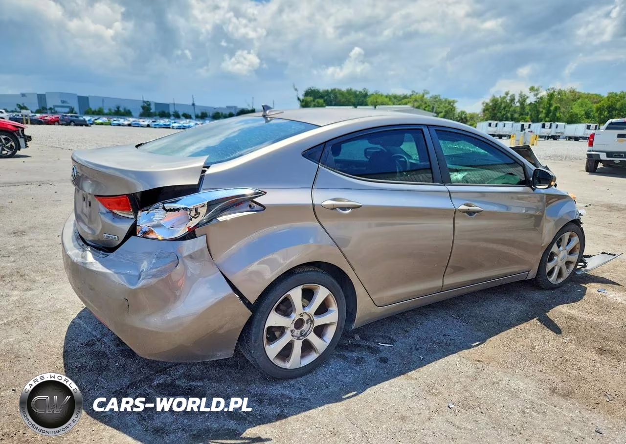 2013 Hyundai Elantra Limited VIN:5NPDH4AE9DH191163 - 3