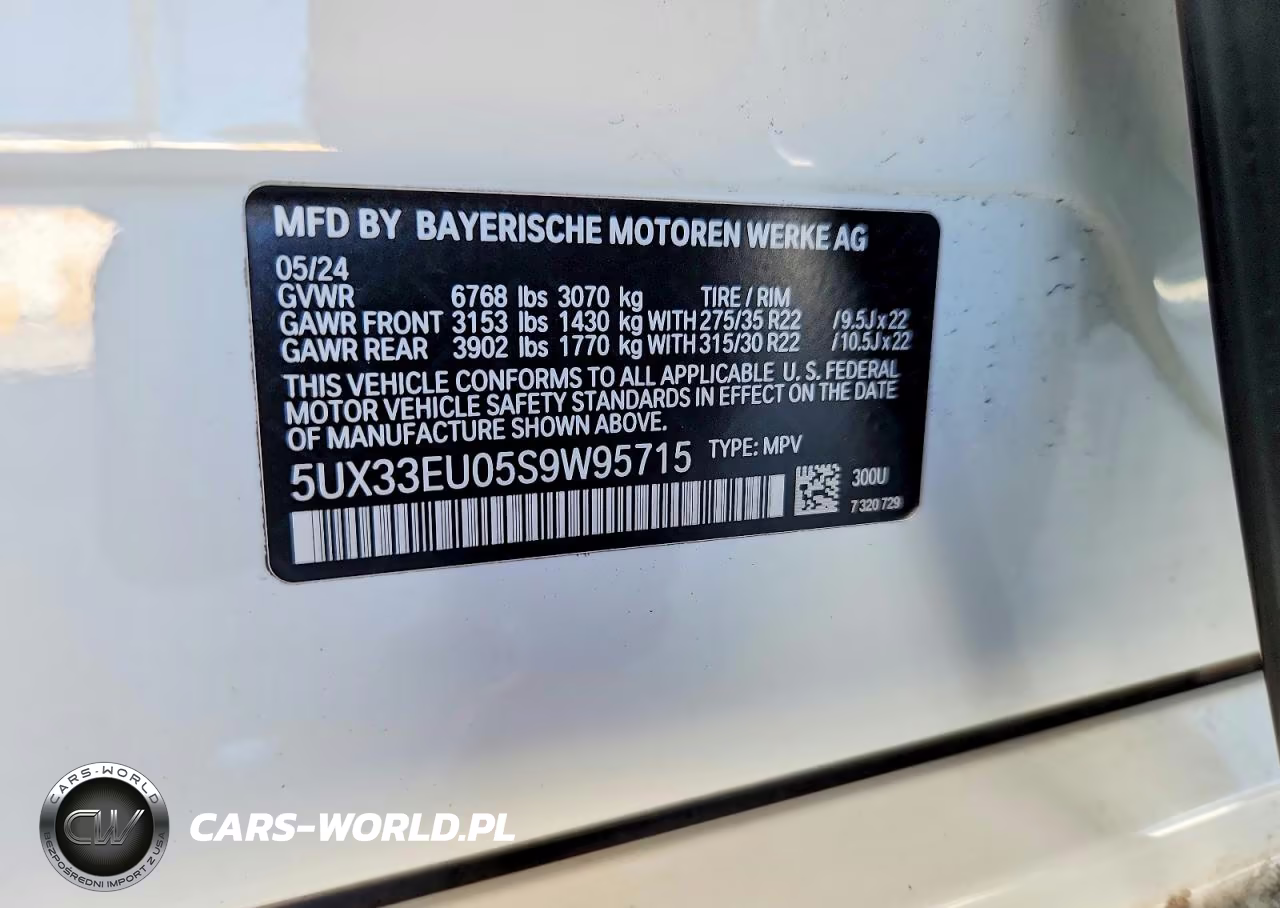 2025 BMW X5 M60I VIN:5UX33EU05S9W95715 - 12