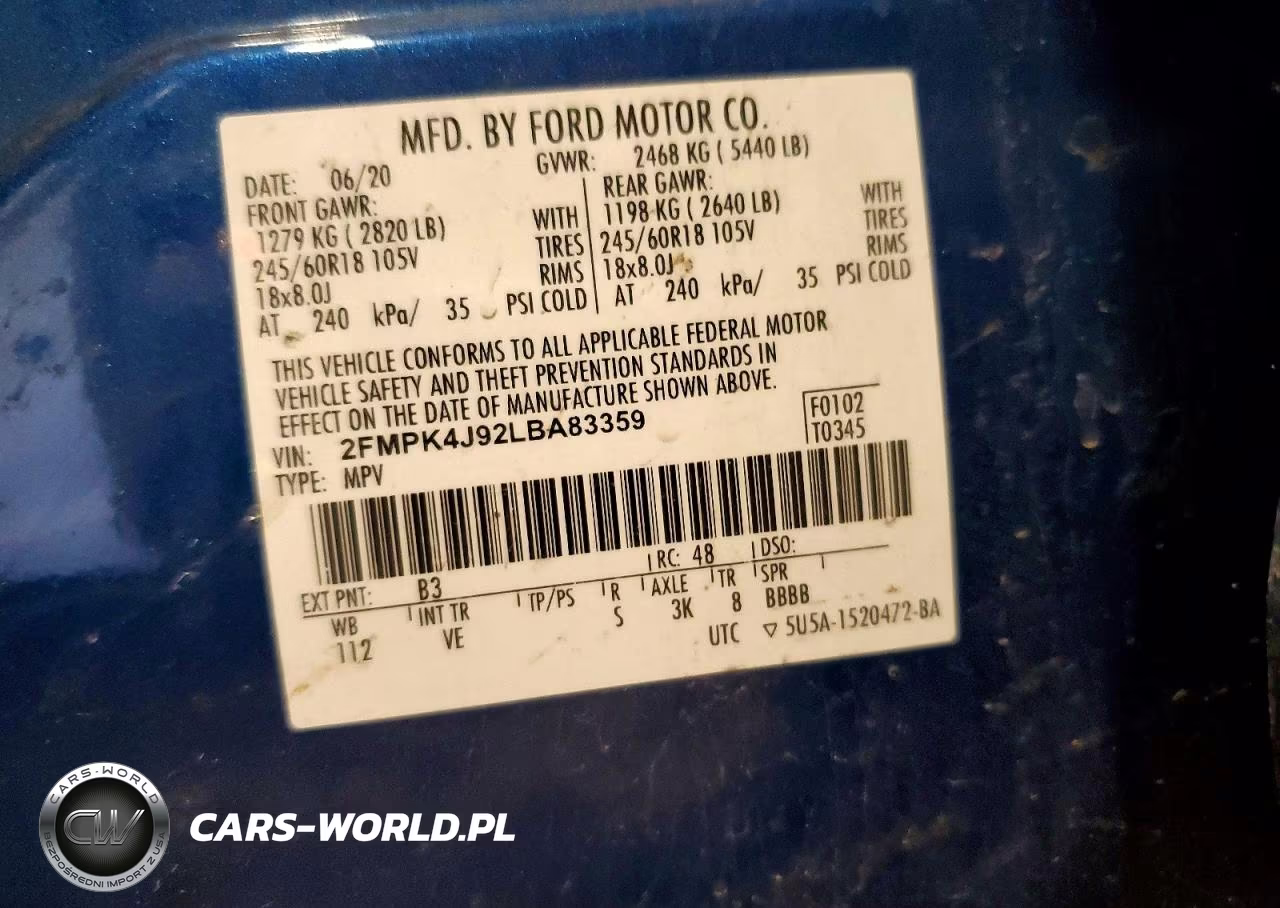 2020 Ford Edge Sel VIN:2FMPK4J92LBA83359 - 12